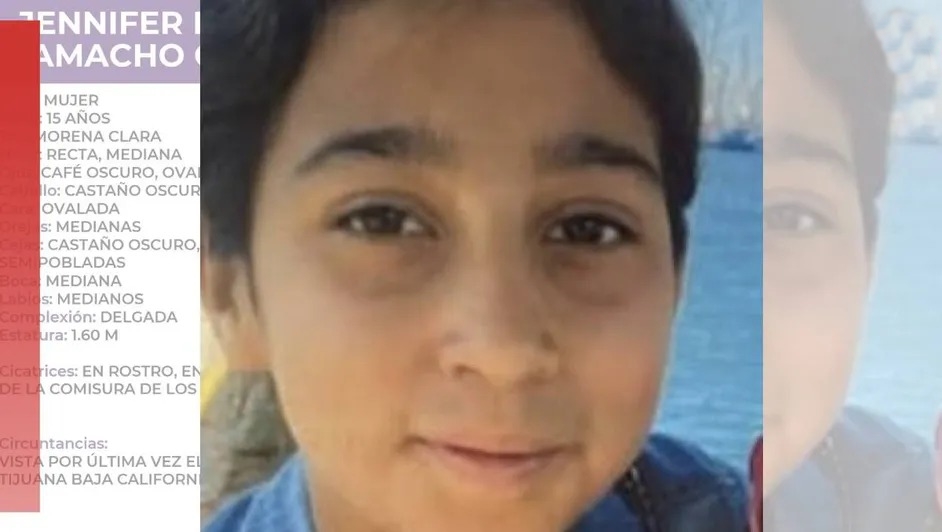 Jennifer, de 15 años, desaparece en Tijuana