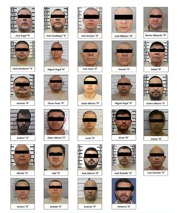 Todos los capos fueron trasladados al Aeropuerto Internacional Felipe Ángeles