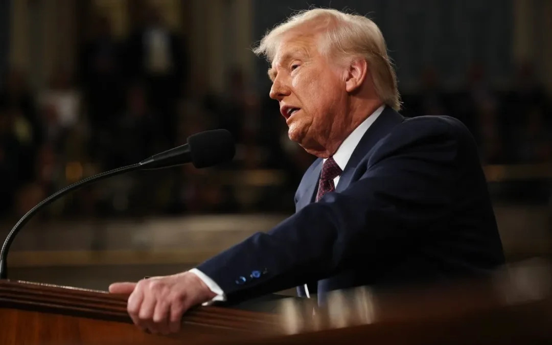 Donald Trump presentó su primer discurso del estado de la Unión