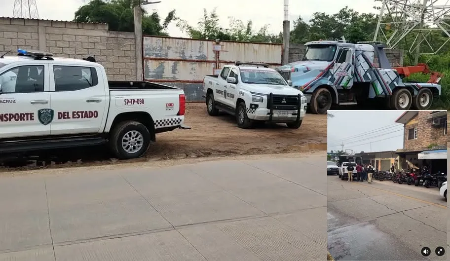 Operativos simultáneos en el sur de Veracruz: clausuran corralón y catean taller de motocicletas